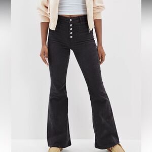 American Eagle Stretch Corduroy Super Hi-Waisted Flare Pant Size 10 *FLAW*